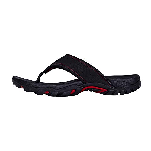 Image of Mens Flip Flops Comfort Sport Thong Sandals for Indoor Outdoor Casual Beach Flip Flops for Men with Arch Support