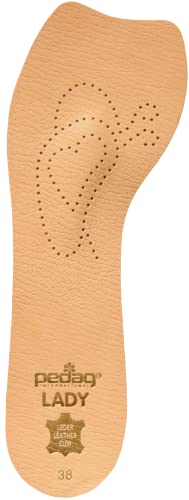 Plantilla Pedag 121 Lady 3/4 piel autoadhesiva, Tan, talla 40 miniatura 1