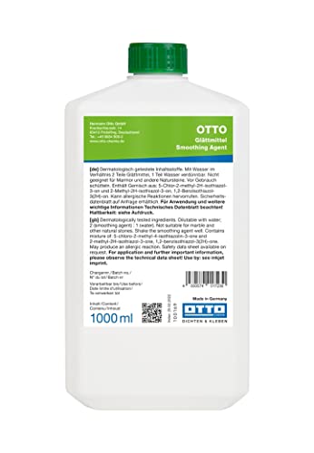 Otto-Chemie Glättmittel zum Glätten der Oberfläche von Silikon- Polyurethan- und MS-Hybrid-Polymer-Dichtstoffen (Glättmittel grün 1L)