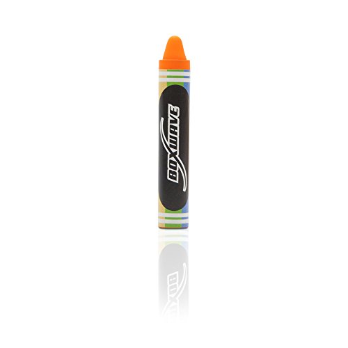 Stylus Pen for iPad (Stylus Pen by BoxWave) - KinderStylus, Crayon Shaped, Thick Kids Stylus for iPad, Apple iPad - Orange