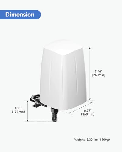 Image of Teltonika PR1IC860 Outdoor LTE Wi-Fi Antenna and Waterproof Enclosure for Routers RUT241 /RUT240