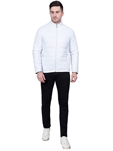 Image of KOTTY Men's Nylon Regular Solid Stylish Designed for Comfort and Warmth Puffer Jacket