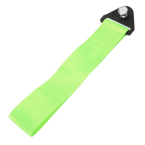 Alipis Racing Tow Hook Strap Decorative Tow Strap for Automotive Bumpers Durable Nylon Traction Rope Easy Installation for Enhanced Vehicle Aesthetics Fluorescent Green Design