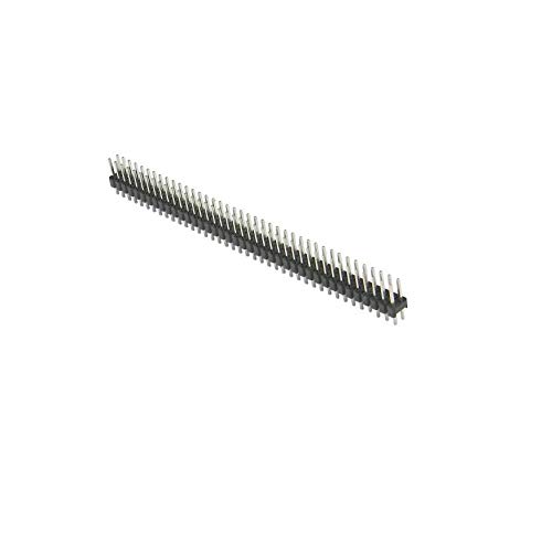 40×2 Pin Male 10mm Height Double Row Straight Berg Strip - 2.54mm Pitch - Pack Of 4