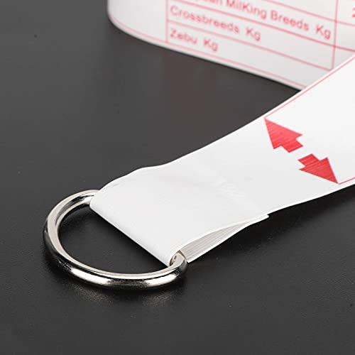 Cinta de medir para ganado 2.5m PVC roja miniatura 7