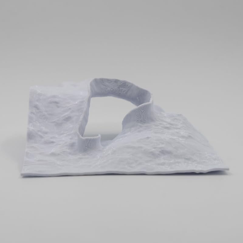 Reptile Corner Cave, 3D Printed Underground Cave Bearded Dragon Tank Decor, Snake and Shrimp Hides for Aquarium (White)