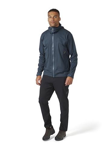 Image of Rab Men's Kinetic 2.0 Hooded Waterproof Lightweight Jacket for Hiking and Trekking