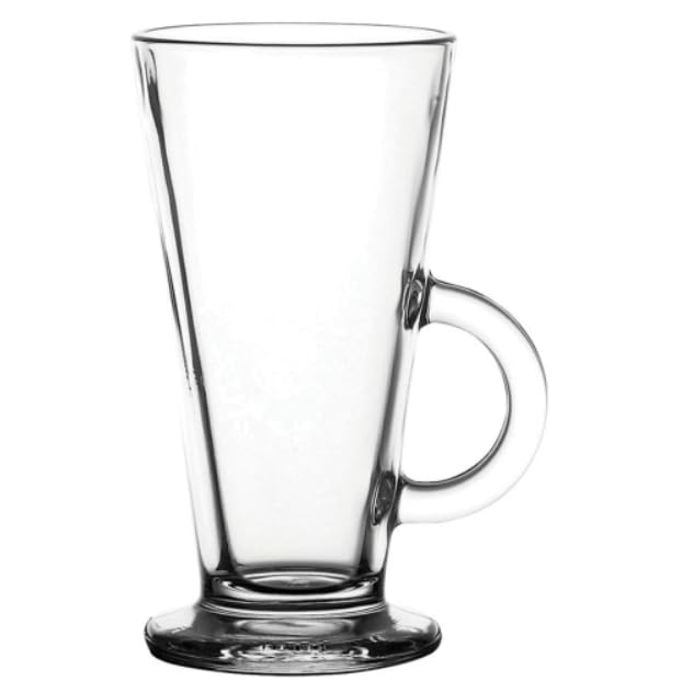WARESHARK Pack of 6 Tall Latte Glasses Tea & Coffee Cups, Heat Resistant Glass - Image 4