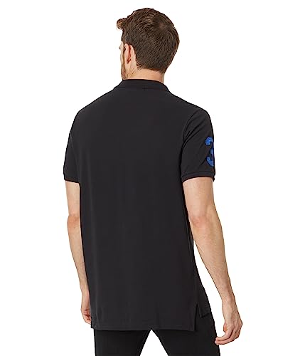 U.S. POLO ASSN. mens Short Sleeve Printed Chest Pique Polo Shirt2