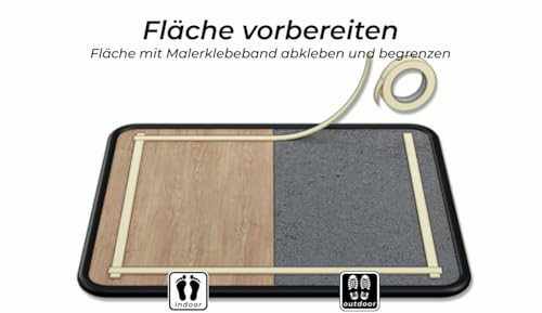 rutschfrei soft - transparente Antirutschbeschichtung für den Barfußbereich - Rutschschutz für Badewanne, Dusche, Fliese, Treppe, Holz, Terrasse und alle Oberflächen im Innen- und Außenbereich