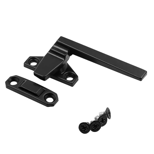 Prime-Line H 38218 Right-Handed, Matte Black, Casement Locking Handle with Offset Base (Single Pack)