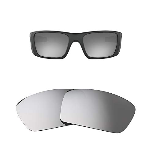 Replacement Polarized Lenses for Oakley Fuel Cell - Multi Option (Titanium, MirrorShield - Polarized)