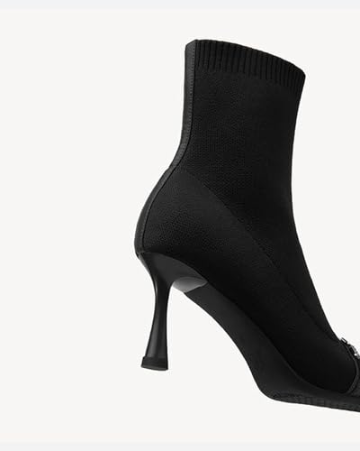 COSY Women's Pointed Toe Ankle Boots - 3 Inch Kitten Heel Dressy Booties, Slip-On Winter Boots for Fall & Winter4