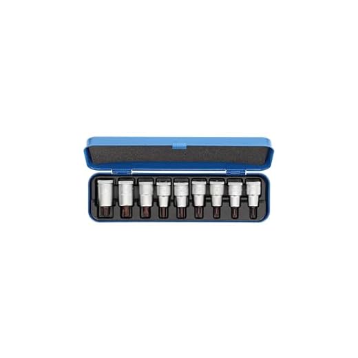 Schraubendreher-Satz 1/2" 9-tlg Innen-Torx T20-60