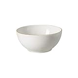 Casafina Sardegna Collection Stoneware Ceramic Footed Serving Bowl 12' (White)