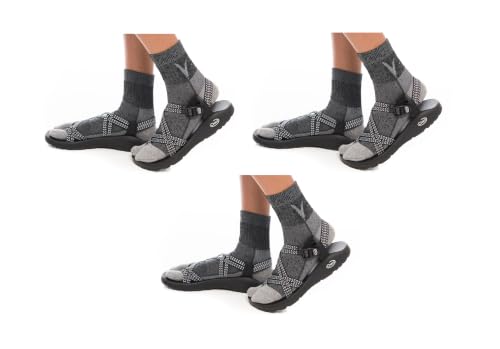Image of V-TOE SOCKS Wool Blend Flip-Flop Tabi Hiking Athletic Or Casual Breathable Split-Toe Socks
