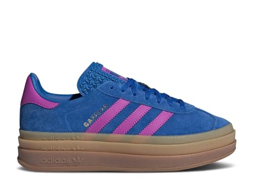 Image of adidas Gazelle Bold WMNS Shoe, Blue /Purple Burst /Blue, Size 5