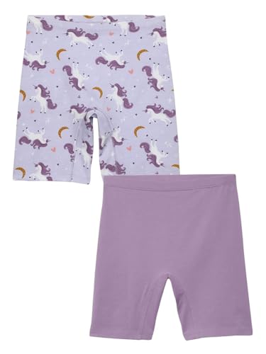 Image of mackly Girls Inner Shorts (Pack of 2) | 2-in-1 Seamless Panty Shorts with Gusset | Soft Breathable Base Layer for Dresses, Skirts
