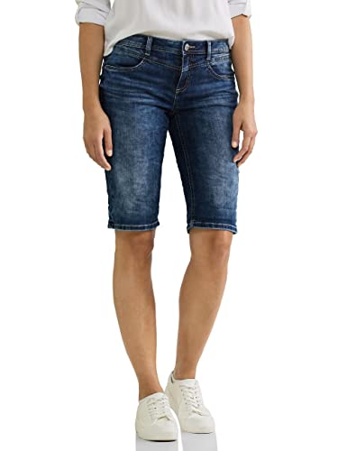 STREET ONE Damen A376062 Jeansbermuda, Brilliant Indigo Wash, 29W EU