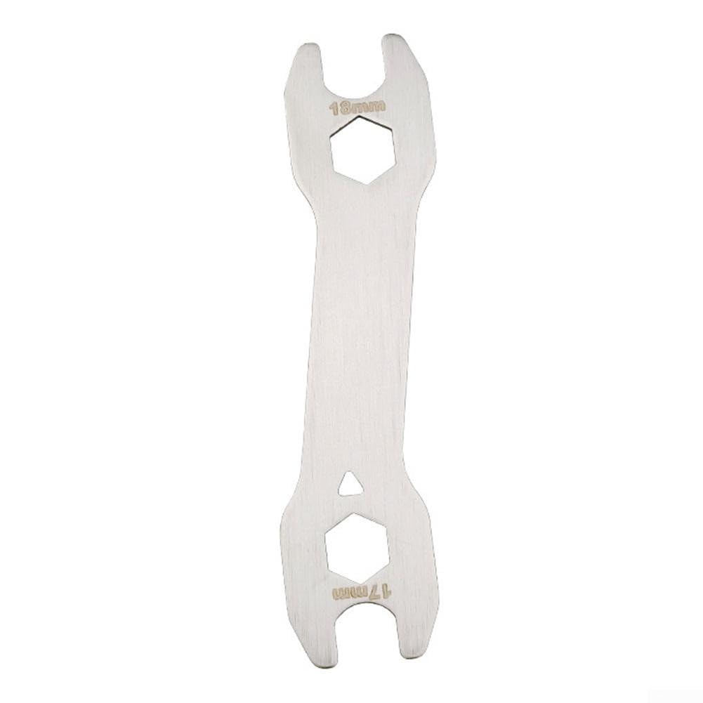 Stainless Steel For Bike Hub Cone Wrench Set- 13/14/15/16/17/18/19/20mm Axle Cone Spanner for Bicycle Wheel Hub Maintenance- Thin High Hardness Tool Kit (4 Pieces)(17/18mm)