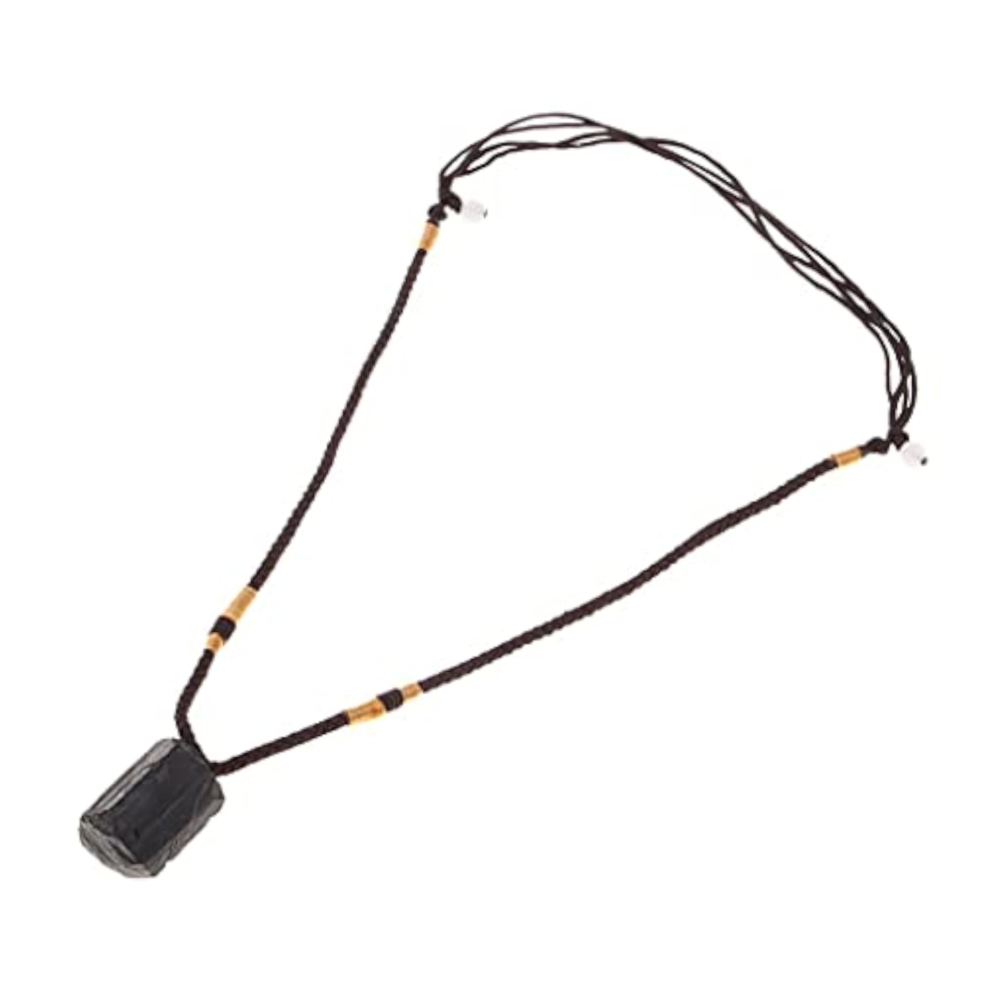 Crystal Black Tourmaline Stone Pendant, Elegant Home Decor
