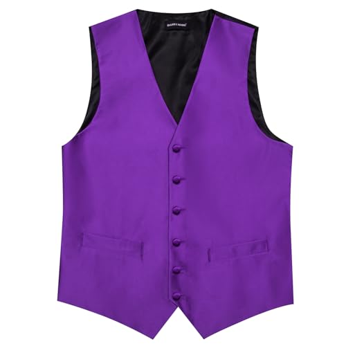 Image of Barry.Wang Men's Suit Vest Formal /Leisure Paisley Jacquard Silk Tie Pocket Square Waistcoat Set Wedding 5PCS