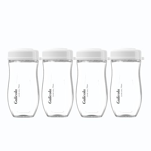 Image of Gulicola Glass Baby Breastmilk Storage Bottles 8 oz, Wide Neck Breastmilk Collection Bottles, 4 Pack - White