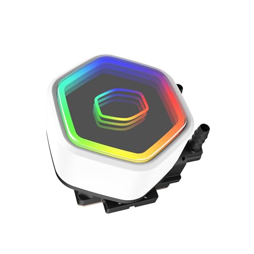 Image of Cooler Master ML240 Core 2 ARGB CPU Liquid Cooler - White | Support LGA1851, LGA1700, AM5, AM4 Socket | New Dual Chamber Pump | 360mm AIO | Performance Fans | Copper Base | New Mirror Design