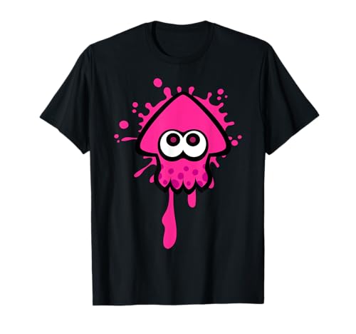 Nintendo Splatoon Pink Inkling Squid Splat Graphic T-Shirt T-Shirt