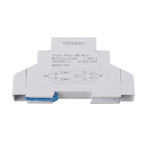 Medidor de potencia monofásico carril DIN 230V con pantalla LCD digital DDS661-RS485