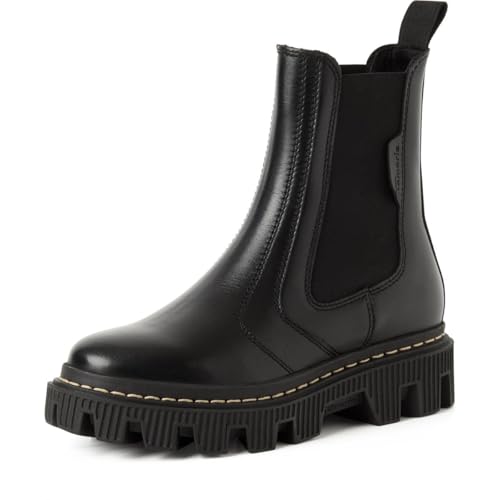 Tamaris Chelsea para mujer con tacón de bloque, negro (Black), 37