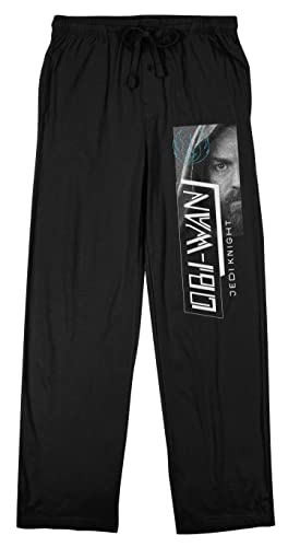 Star Wars OBI-Wan Kenobi Jedi Knight Men's Black Sleep Pajama Pants
