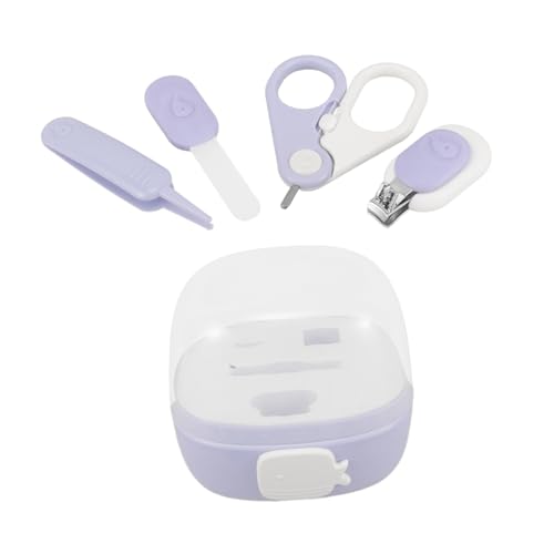 ULDIGI 4pcs Baby Nail Clippers Set Safe Rounded Tips Toddler Nail Clipper Grooming Kit for Kids Newborns