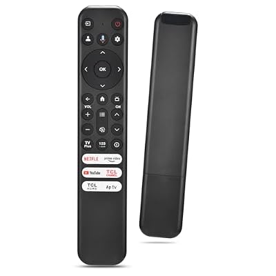 Replacement for TCL Google TV Remote,Smart Voice Control Comptible with RC813,for QM8/QM7/S5/S4/S3/Q7/Q6/Q5 4K UHD HDR LED QLED QD-Mini LED Full-HD Smart TVs