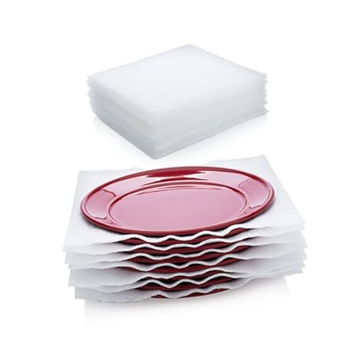 SEWACC 40 Pcs Pearl Cotton Board Dishes Glasses Plates Protection Shipping Supplies 30x30x0.5cm