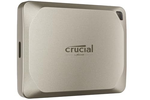 Crucial X9 Pro pour Mac 1To Disque SSD Externe Portable, Jusqu’à 1050Mo/s en Lecture et en...