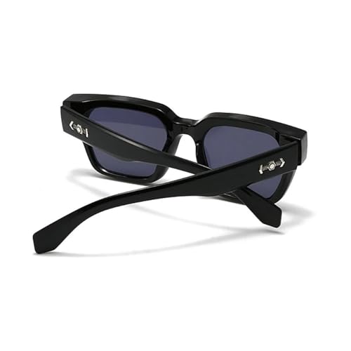 Lunettes de soleil vintage steampunk mixtes avec rivets et protection UV400