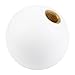 Abfer Ball Shift Knob 5 Speed Round Gear Stick Shifter Knobs Car Shifting Lever Handle Transmission Fit for Most Automatic Manual Vehicles (White)