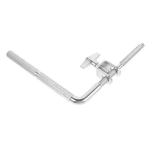 NULYLU Soporte Ajustable Para Cencerro De Percusión Accesorio Para Batería Clip De Extensión Metálico Fijación Segura Compatible Cencerros y Tambor