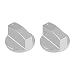 Produktbild 2 Gasherd Knöpfe Küche Universal silber Metall Control Switch Knöpfe für Gasherd Ofen Herd 8 mm