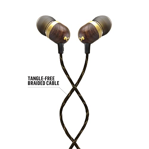 Marley Smile Jamaica In-Ear Oortjes – Oordopjes met 1-Knop Microfoon Bediening, Ruis Isolerend ontwerp 9.2mm Driver, Oordopjes Inbegrepen in 2 Maten voor Langdurig Comfort, Knoopvrij Draad - Brons - Afbeelding 3