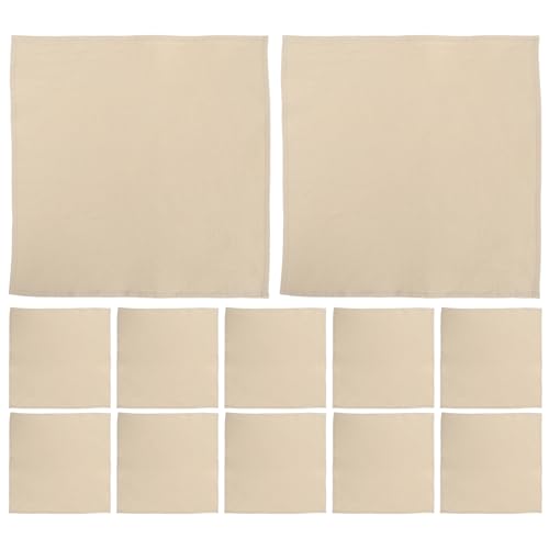 Servilletas de Algodón Lavables Di Adiós al Papel con este Set de 12 Piezas Beige 2