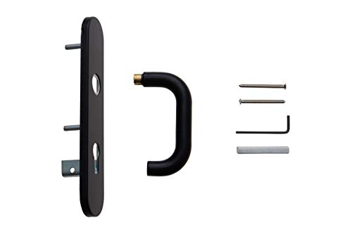 Tesa Assa Abloy, S1912EXNE, Sena S1912 Handle Set, Outdoor Drive for Anti-Panic Devices, Black, Black/White - Image 2