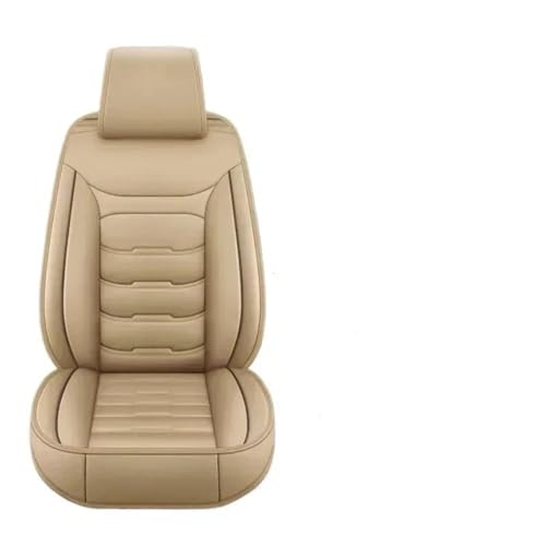 Funda para asiento de coche universal en cuero PU beige para todas las estaciones