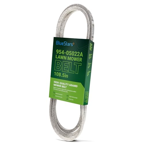 BlueStars 954-05022A Deck Belt - for 46-inch Mower Deck Cub Cadet XT1 LT46 XT2 LX46 XT2-LX46 KW Enduro Craftsman T240 T2800 T3100 - Replaces 954-05022 754-05022A 754-05022 | Aramid Cord | 1/2 x 108.5