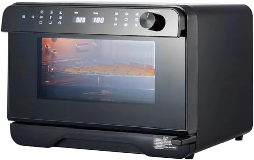 Avilia Dampfgarer mit integrierter Luftfritteuse 25 l, ideal zum Dampfgaren, Frittieren mit Luft, Rösten, Auftauen, Fermentieren von LCD-Display