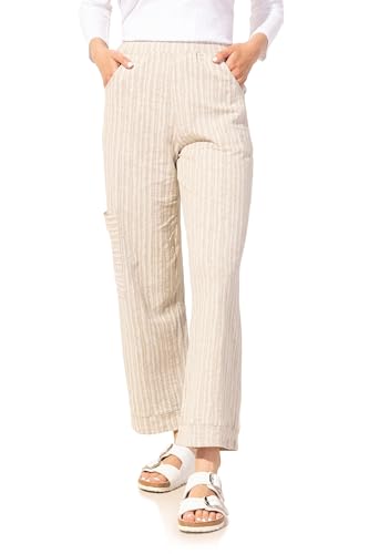 Habitat Clothes Escape Bali Stripe Cotton Pocket Pullon Flood Khaki