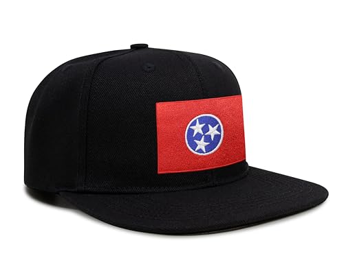 Image of International Tie State Hat for Men and Women, Adjustable Snapback Trucker Baseball Cap with Embroidered Patch