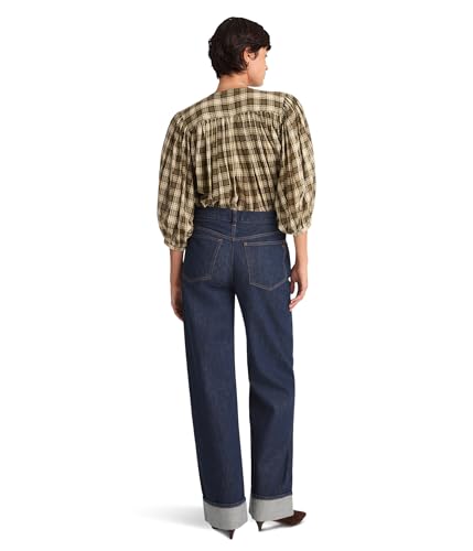 Madewell Women's Low Slung Baggy Cuff in Rinse Wash3
