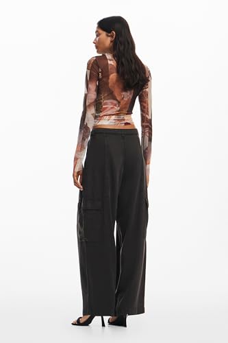 Desigual Womens Woman Woven Long Trousers2